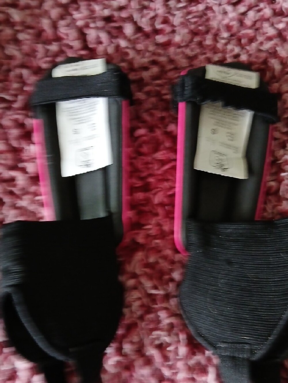 adidas Pink and Blue Youth Shin Guards with Straps (Age 3 - 5) Size SMALL - Picture 5 of 6
